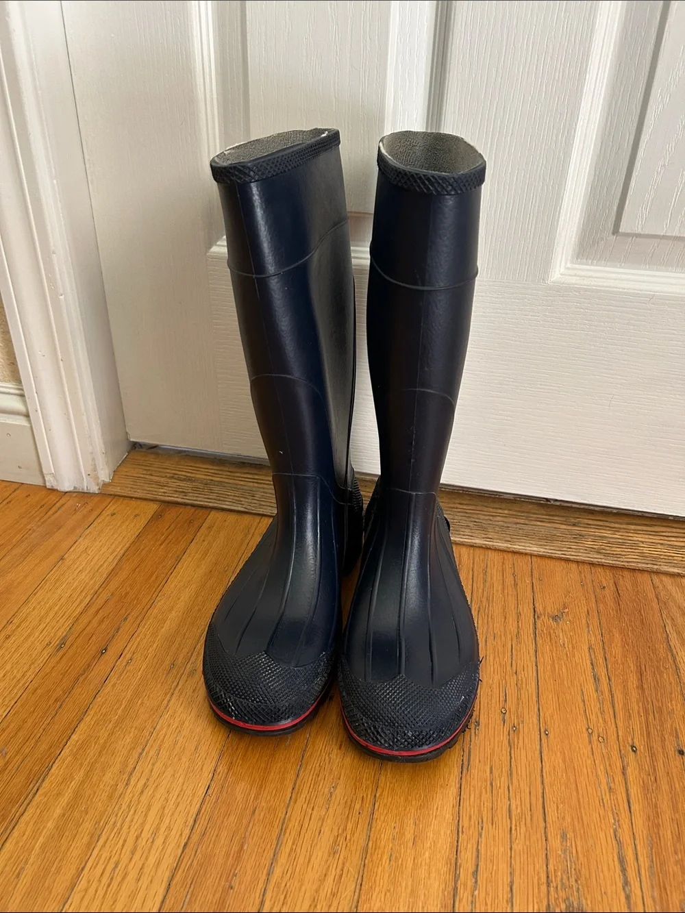 ☔️ ServUs by Honeywell Women's Navy Blue Rain Boots/Red Accents